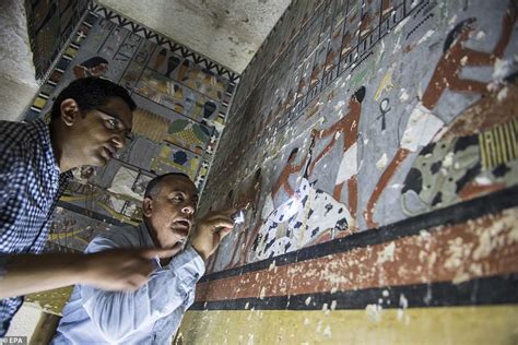 Egypt Tomb Unveiled In Saqqa Necropolis By Khaled Al Enani Daily Mail