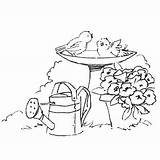 Bird Bath Coloring Drawing Drawings Pages Birds Baths Colouring Embroidery Clip Space Sheet Line Badtime Search Google Getdrawings Visit Choose sketch template