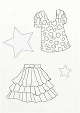 Fashion Coloring Skirts Tops Skirt sketch template