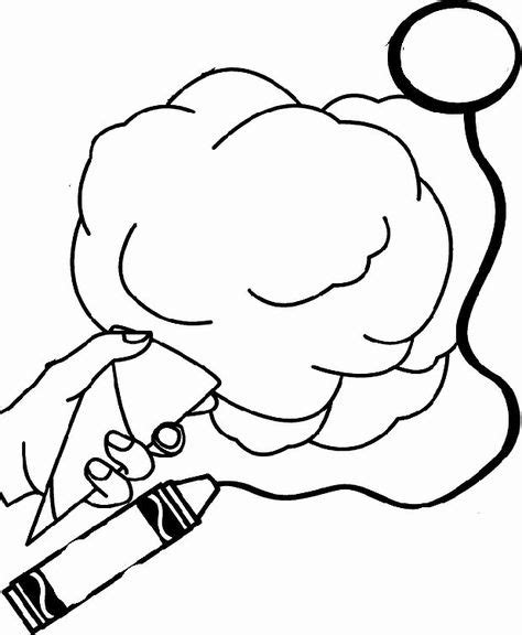 cotton candy coloring page  images candy coloring pages