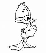 Coloring Plucky Duck Cartoon Pages Disney Character Characters Printable Animal Disneyland Clipart Ducks Cliparts Library Popular sketch template