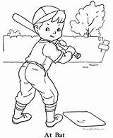 Baseball Coloring Pages Kids Sports Printable Print Color Sheet Cartoon Boys Sheets Clipart Raisingourkids Worksheets Braves Realistic Boy Book Sport sketch template