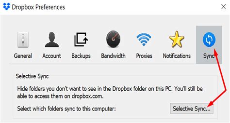 dropbox selective sync     fix  feature technipages