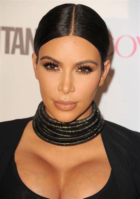 kim showed lots of cleavage at cosmo s 50th birthday celebration in