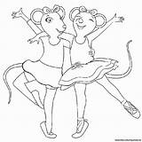 Coloring Pages Ballerina Angelina Choose Board Ballet sketch template