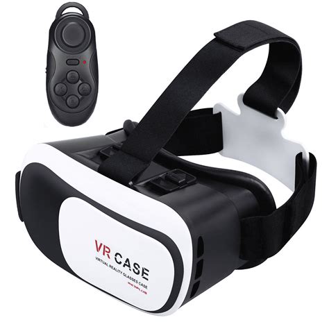 Vr Headset Desert White With Remote Controller 3d Glasses Virtual