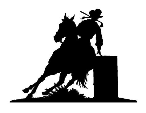 barrel racing silhouette clipart horse silhouette horse art barrel