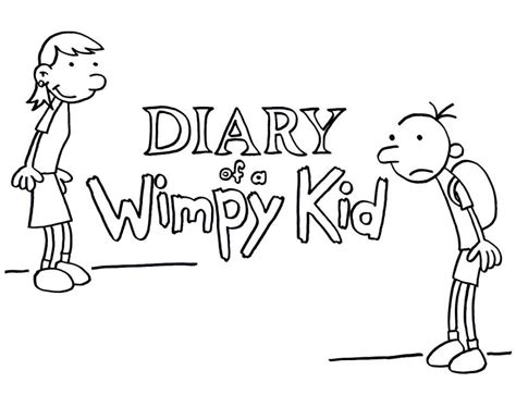 diary   wimpy kid coloring pages coloring home