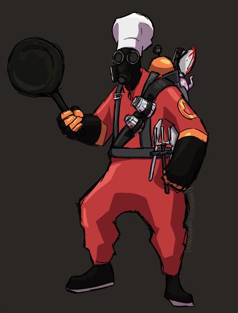 doodled a cooking pyro last night kinda wish these items would be actual miscs tf2