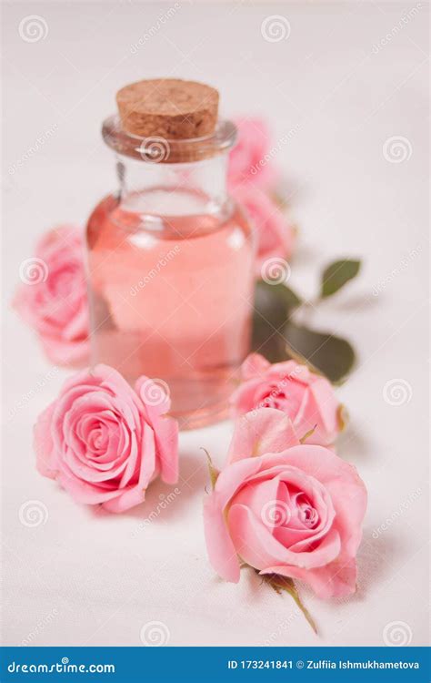 aroma rose water  skincare essential oils spa beauty care stock