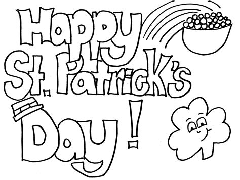 coloring pages st patricks day