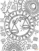 Coloring Libra Zodiac Sign Pages Printable Supercoloring Signs Colouring Star Book Cartoon Choose Board Categories sketch template