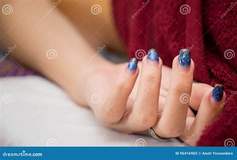 women   nail spa stock image image  fingernail