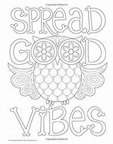 Coloring Vibes Good Pages Colouring Adult Book Color Fun Quotes Para Amazon Books Sheets Printable Quote Choose Board sketch template