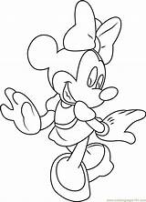 Minnie Mouse Coloring Pages Walking Coloringpages101 Color Pdf Cartoon sketch template