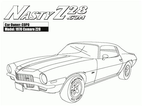 american muscle car camaro  coloring pages letscoloritcom