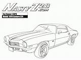 Camaro Coloring Pages Car Muscle Chevy Chevrolet Cars Z28 1969 Classic Drawing Truck Lowrider American Book Drawings Printable Para Colorear sketch template