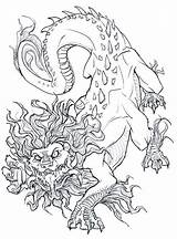 Skummel Ausmalbilder Tegninger Monster Fargelegging Miedo Dibujar Websincloud sketch template