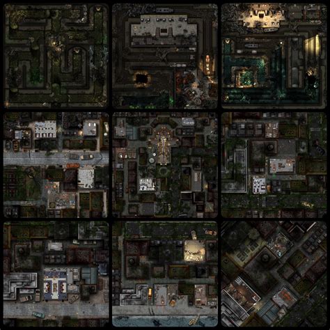 ruined city map  modern rpg rdndmaps