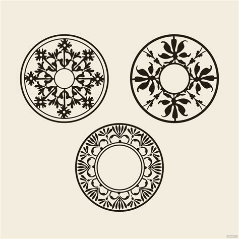 circle ornament vector  illustrator svg jpg eps png