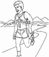 Race Running Coloring Pages Bible Perseverancia La Run Kids Shorts Carrera Con Drawing Que Vbs Jesus Extend Once Again Hebrews sketch template