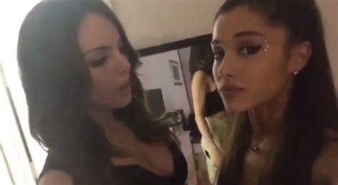 Kissing Co Stars Ariana Grande Shares Smooch With Former