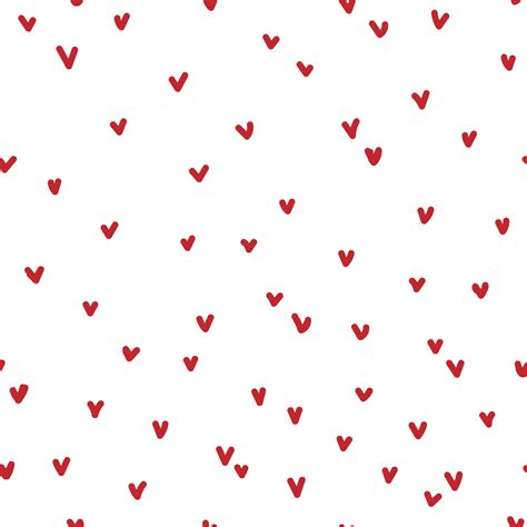 red hearts  white background seamless pattern endless texture