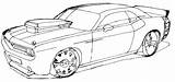 Coloring Pages Dodge Charger 1970 Challenger Car Getdrawings sketch template