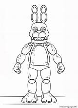Coloring Bonnie Pages Fnaf Toy Generation Printable Print Color sketch template