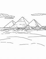 Coloring Pyramid Famous Three sketch template