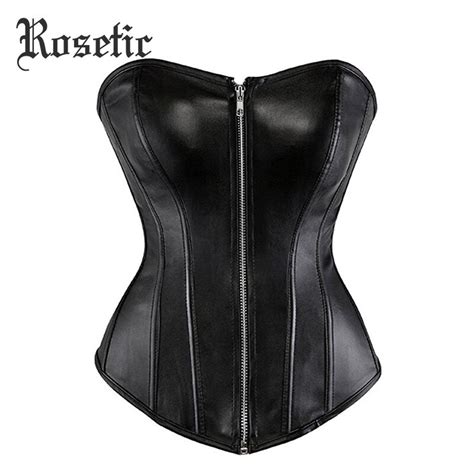 buy rosetic gothic corset bustiers women black lace up