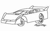 Late Model Dirt Car Coloring Pages Sprint Kidz Book Copy Korner sketch template