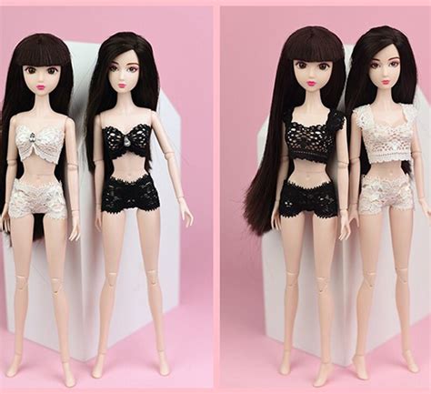 1 Set Sexy Pajamas Lingerie Lace Costumes Bra Clothes For Barbie Doll