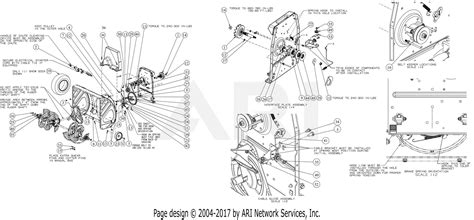 troy bilt aabax flex snow thrower  parts diagram  general assembly