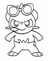 Pancham Pokemon Coloring Pages Template sketch template
