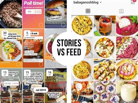 instagram story ideas  food bloggers babaganosh