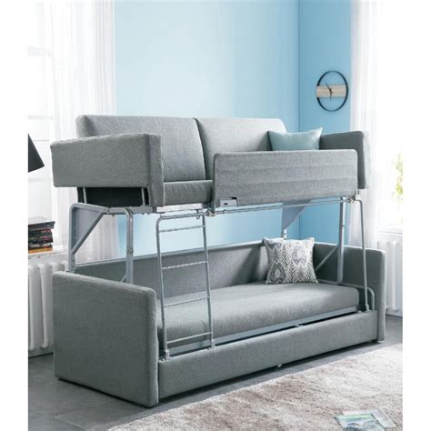folding functional sofa bed fashion bunk bed  living room furniture iron durable frame