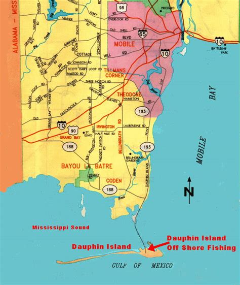 map  area  dauphin island