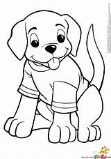 Coloring Pages Puppy Colouring Puppies Print sketch template