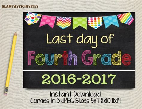 day  fourth grade sign instant  firstlast