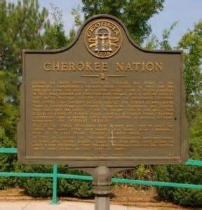 marker monday cherokee nation georgia historical society