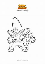 Simisage Eevee Gigamax Supercolored sketch template