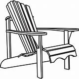 Chair Adirondack Clipart Clip Lawn Drawing Chairs Furniture Patio Line Back Rocking Porch Veranda Cliparts Silhouette Getdrawings Outside Flap Directors sketch template