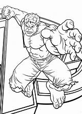Hulk Coloring Pages Avengers Getdrawings sketch template