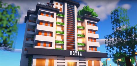 minecraft luxury hotel ideas  design