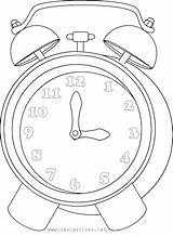 Clocks Despertadores Kleurplaten Klok Despertador Relojes 17qq Kleurplaat sketch template