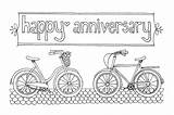 Cards Coloring Greeting Anniversary Happy Adult Diy Birthday Card sketch template