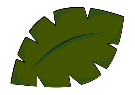jungle leaf templates clipart