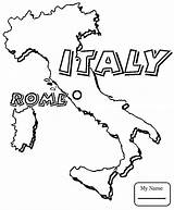 Italy Map Coloring Pages Printable Kids Rome Julius Caesar Flag Pasta Italian Color Supercoloring Sheets Outline Capital Italie Maps Italia sketch template