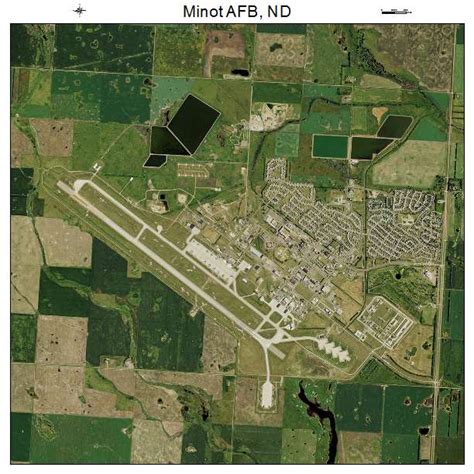 aerial photography map  minot afb  north dakota